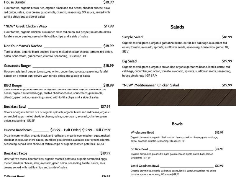 Active Culture Menu