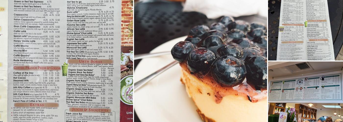Urth Caffe Menu