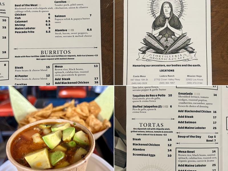Taco Mesa Menu