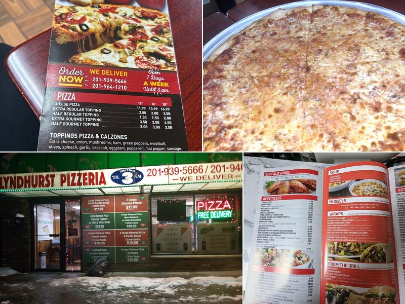 Lyndhurst pizza Menu
