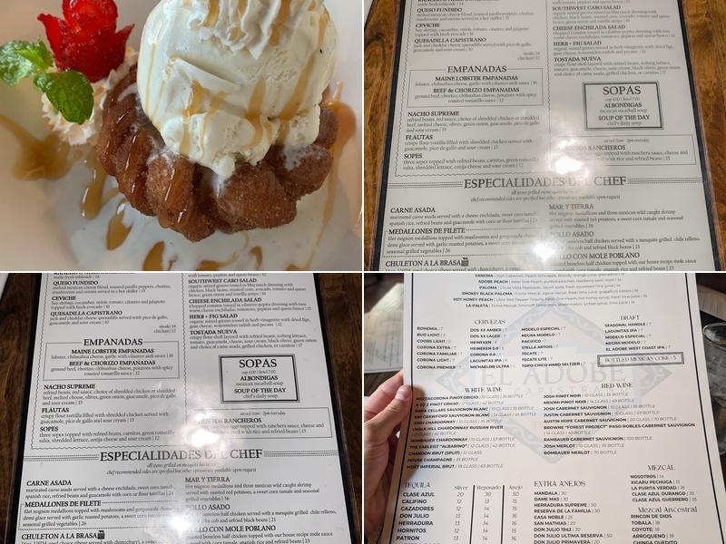 El Adobe de Capistrano Menu