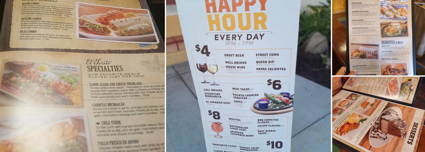 El Torito Menu