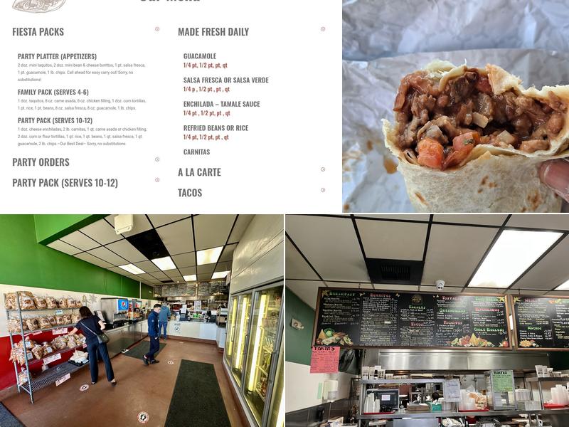 Las Golondrinas Mexican Food Menu