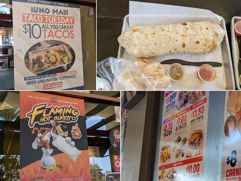Primos Mexican Food Menu