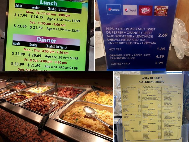 Asia Buffet Menu