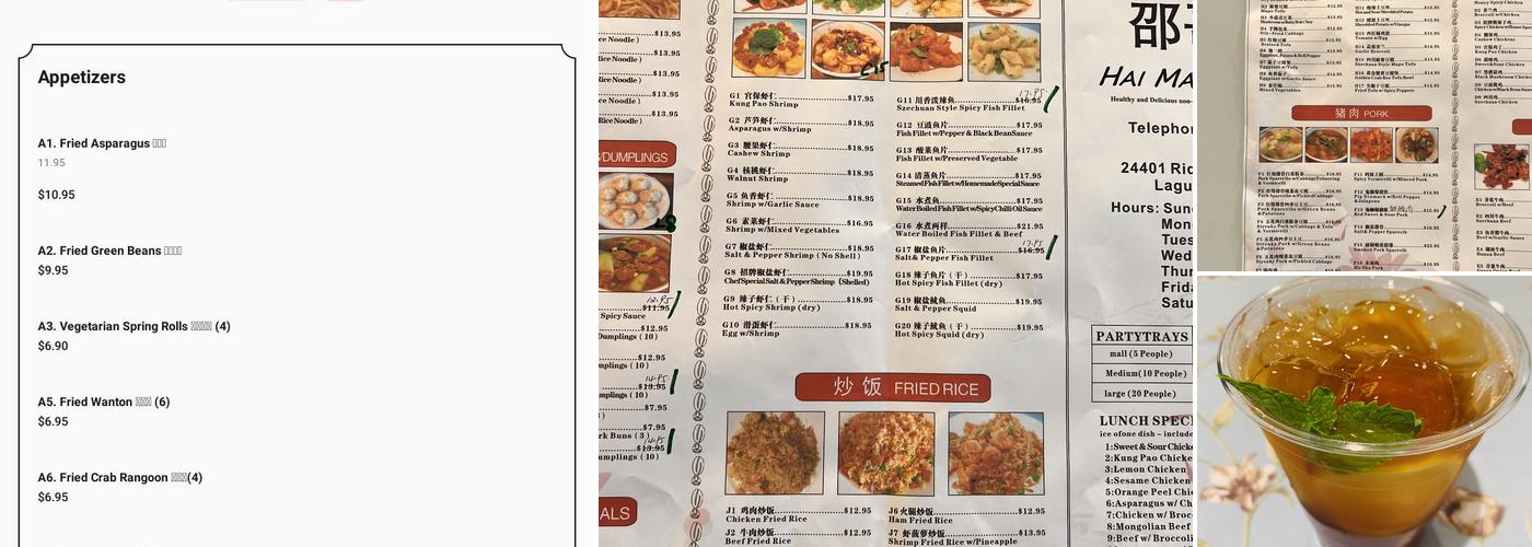Hai Master Kitchen Menu