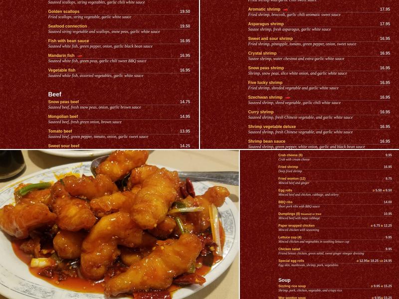 Golden Dragon Menu