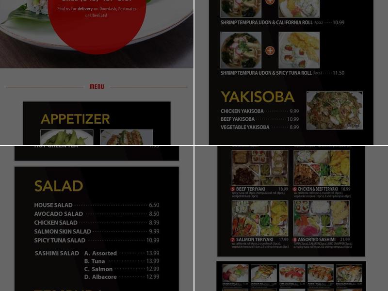 Sushi & Roll Menu