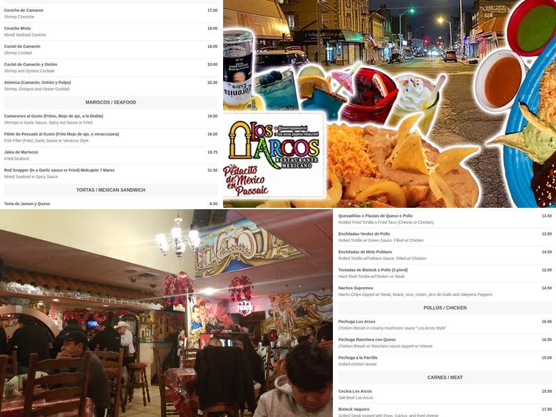 Los Arcos Restaurant Menu