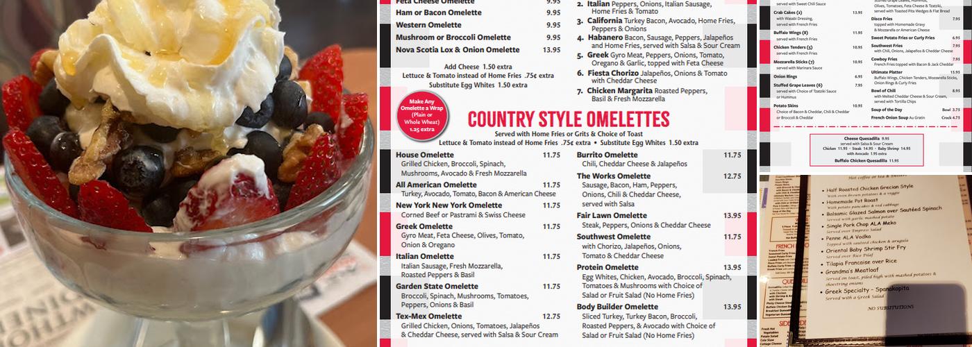 Fair Lawn Diner Menu