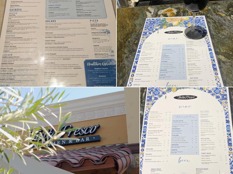 Tutto Fresco Kitchen & Bar Menu