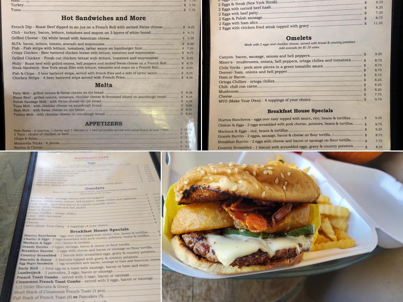 Silverado Cafe Menu