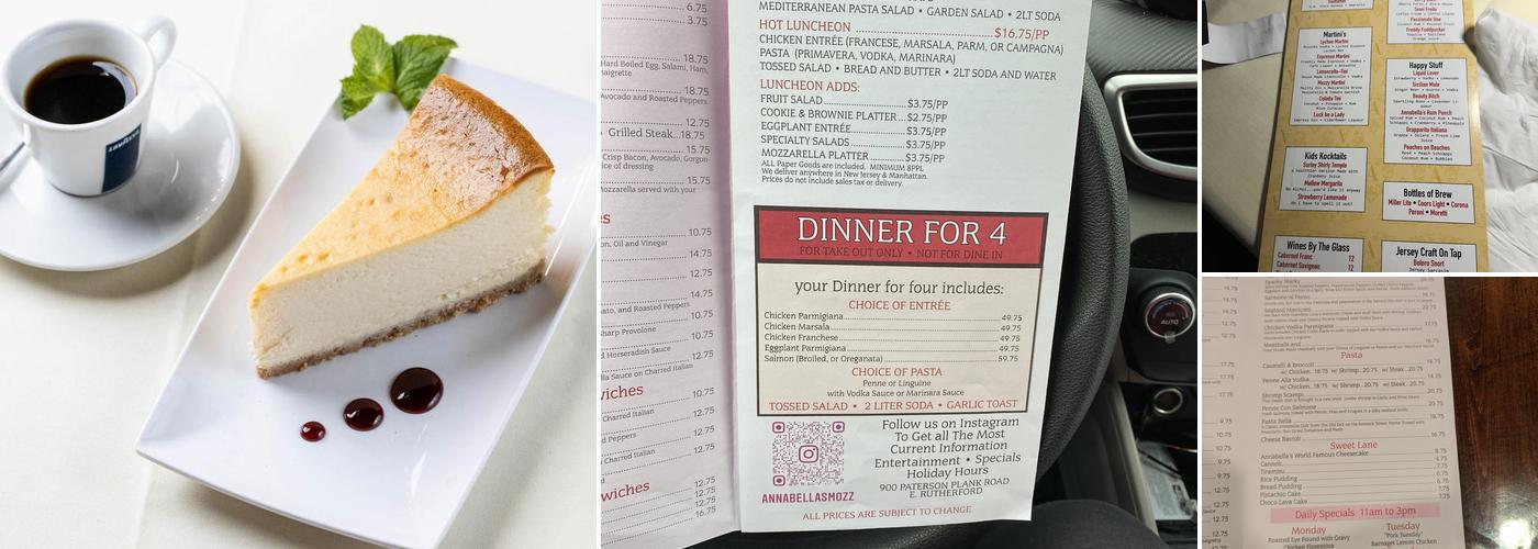 Annabella's House of Mozzarella Menu