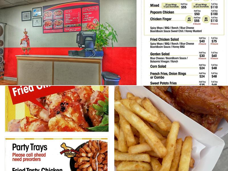 Boom Boom Chicken Menu