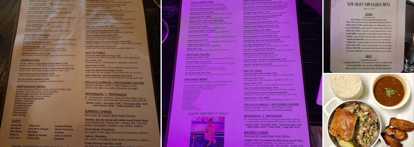 Mambo Latin Kitchen & Empanadas Menu