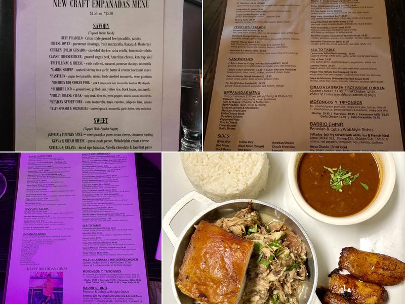 Mambo Latin Kitchen & Empanadas Menu