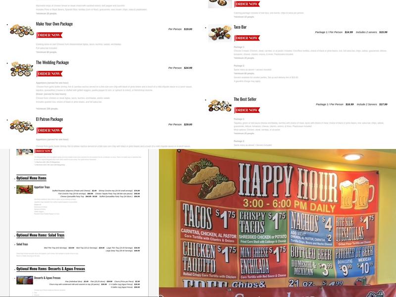 Tacos and Co Sand Canyon Plaza Menu