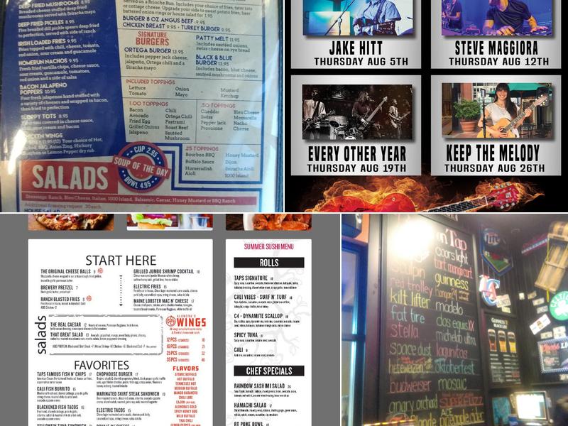 TAPS Brewery + Kitchen Menu