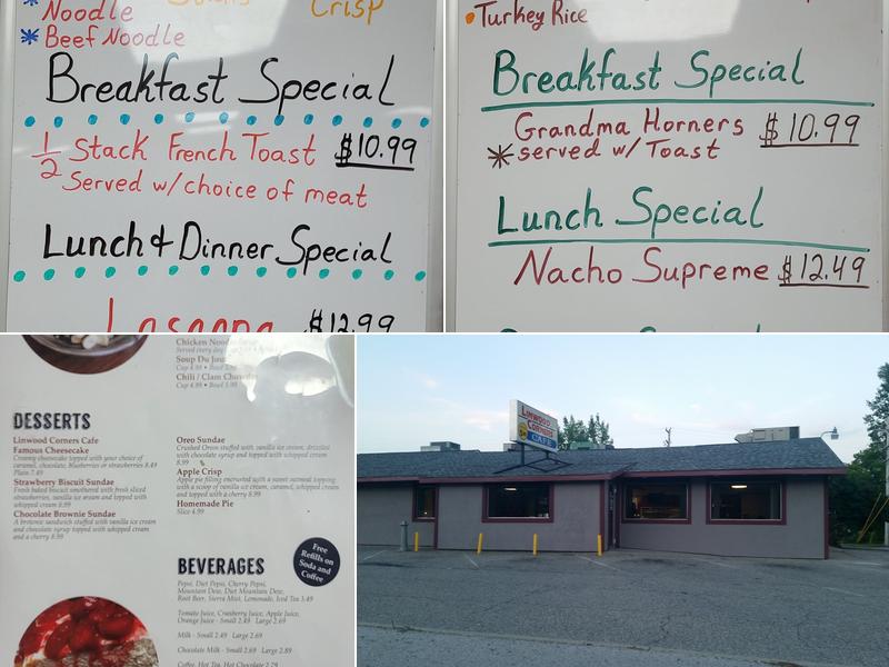 Linwood Corners Cafe Menu