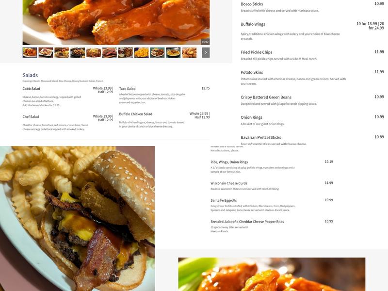 JJ's Restaurant - O’Fallon Menu