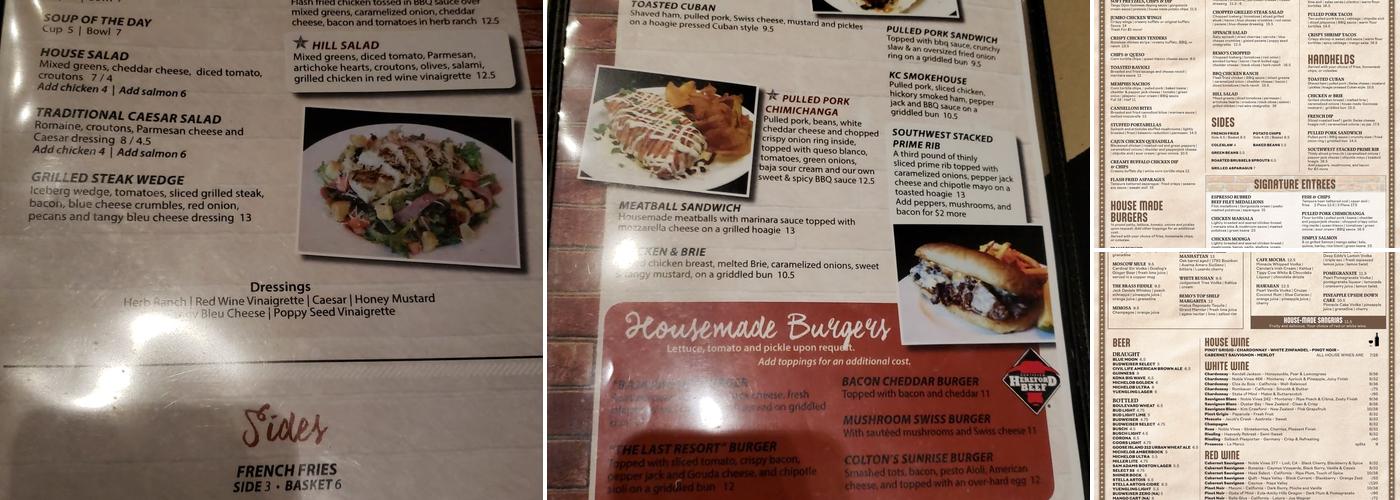 Bemo's Menu