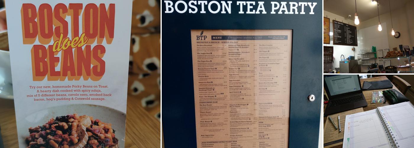 Boston Tea Party Exeter Menu