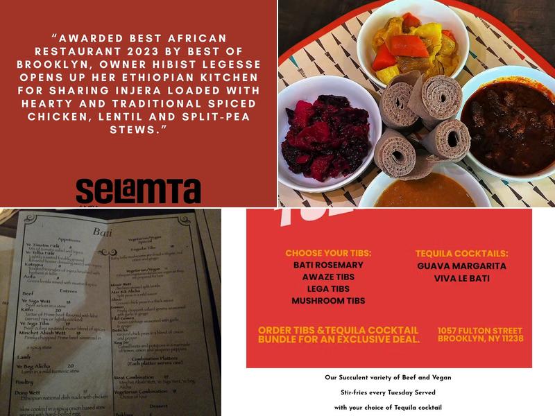 Bati Ethiopian Kitchen Menu