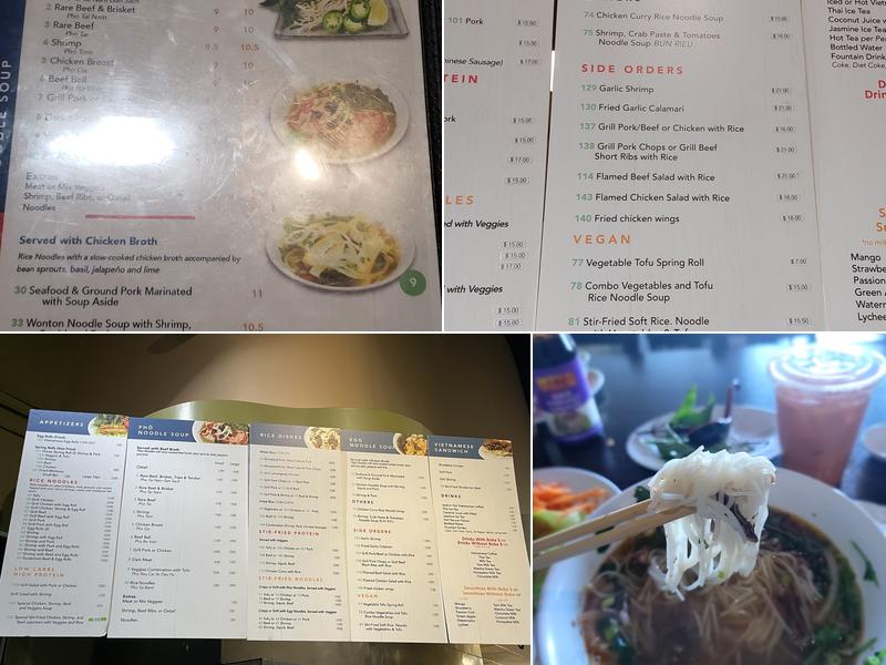 Maison de Pho Menu