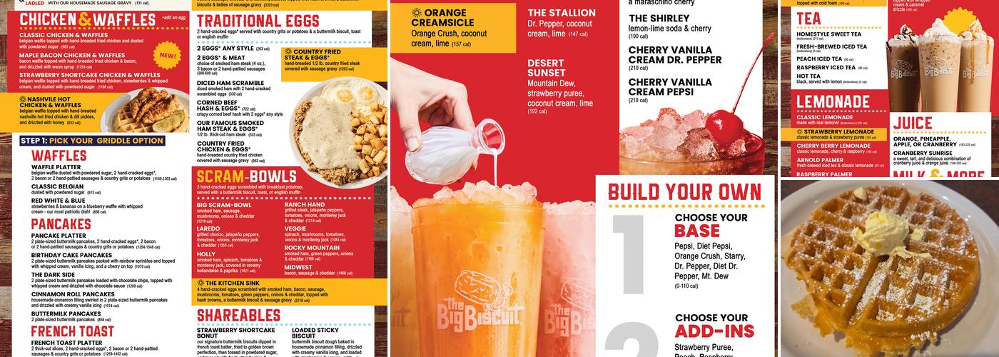 The Big Biscuit Menu