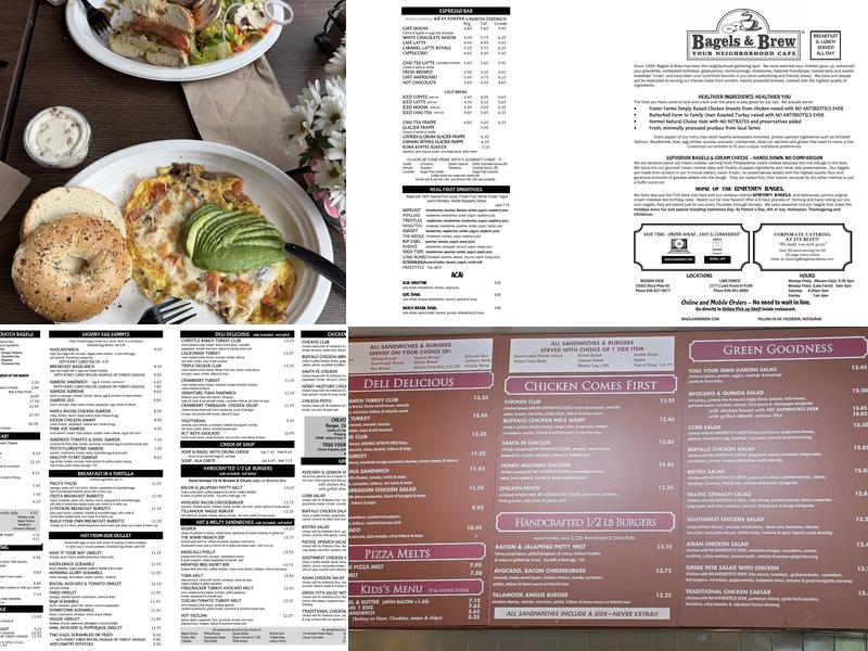 Bagels & Brew Menu