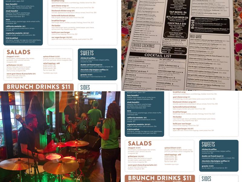 Banc Cafe Menu