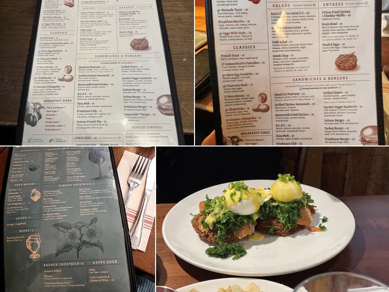 Friedman's Hell's Kitchen Menu