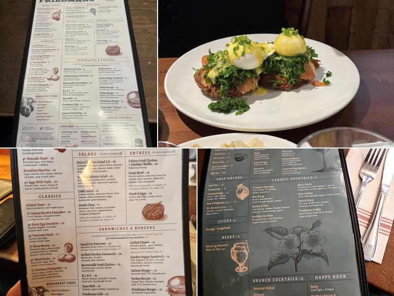 Friedman's Hell's Kitchen Menu