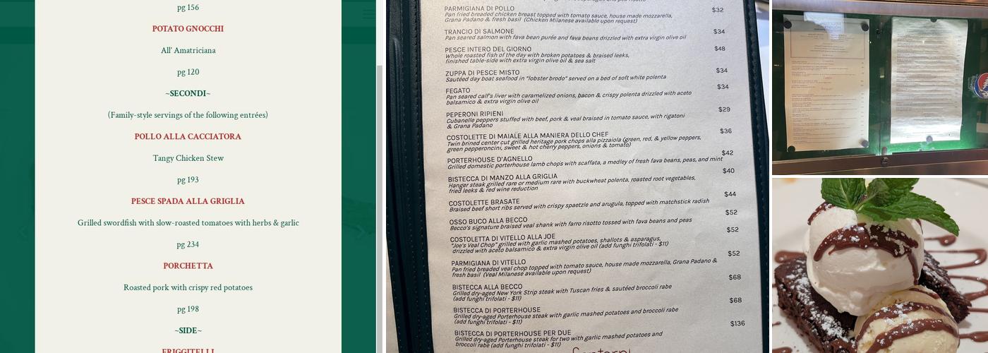 Becco Menu