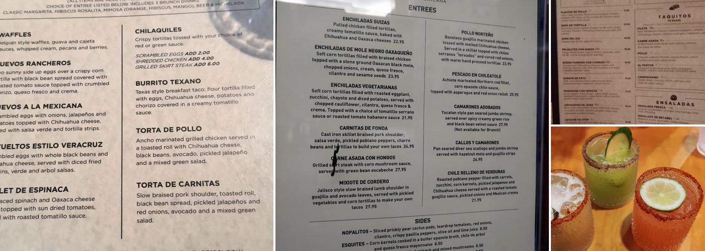 Fonda Menu