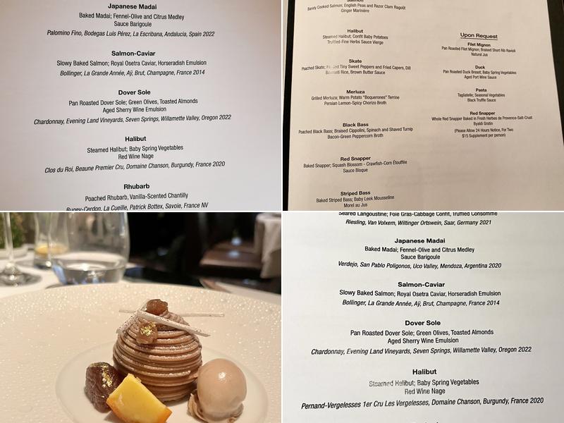 Le Bernardin Menu