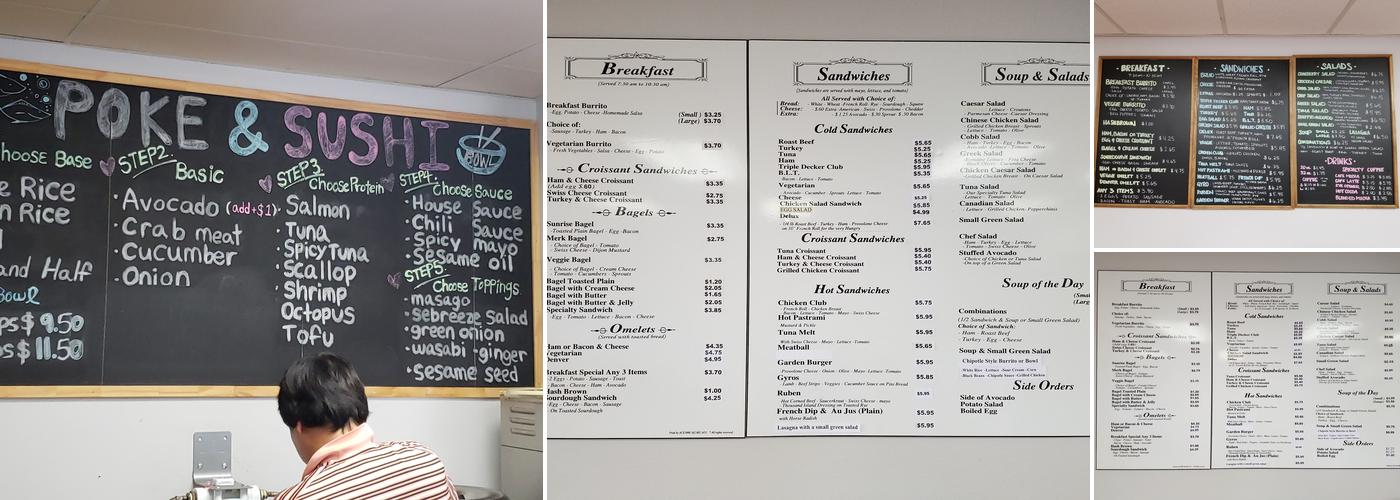 Alton Cafe Menu