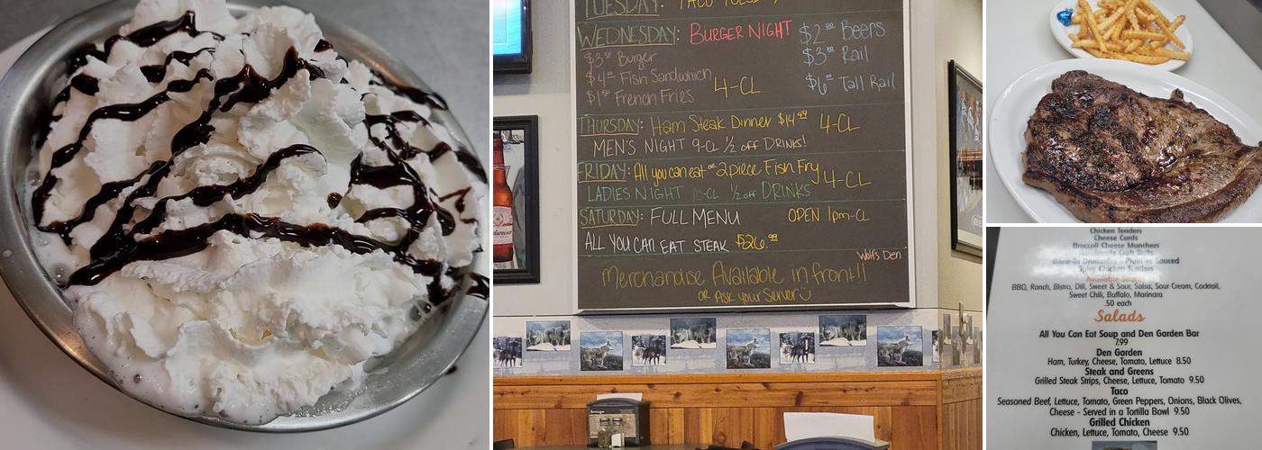 Wolf's Den Menu