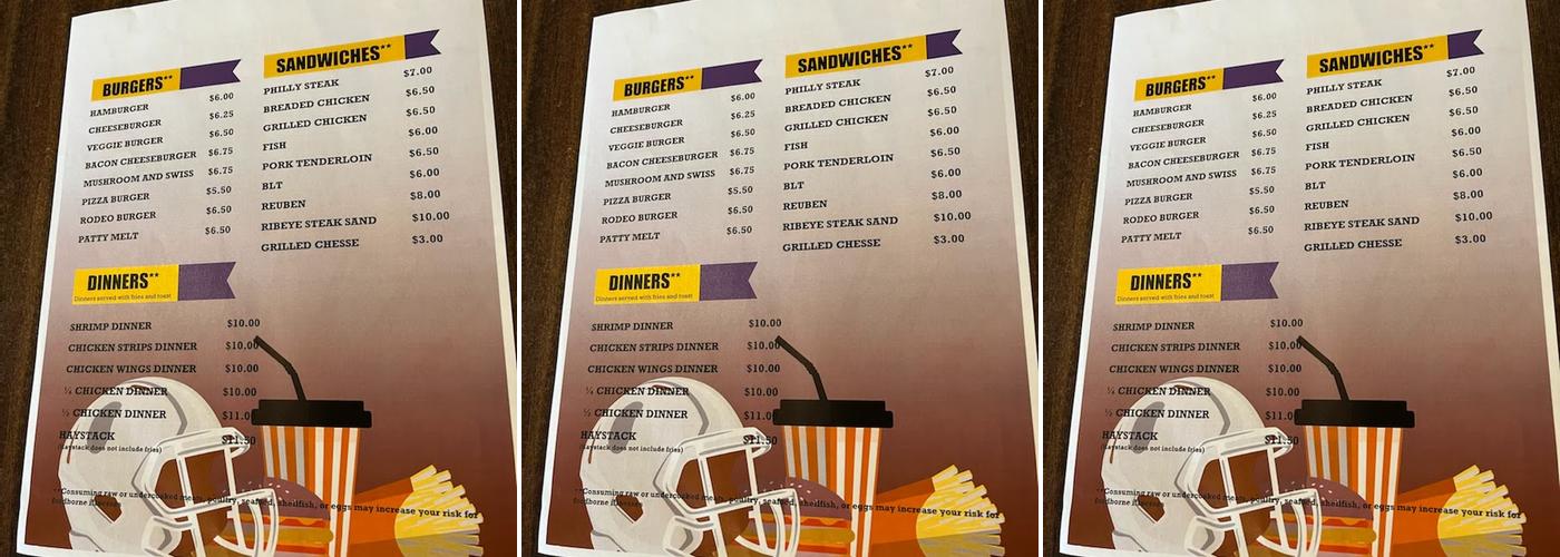 Kcd's Menu