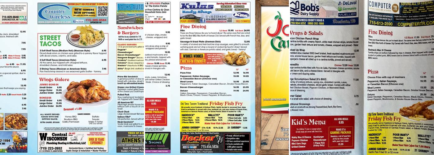 Jack's Cantina Bar and grill Menu