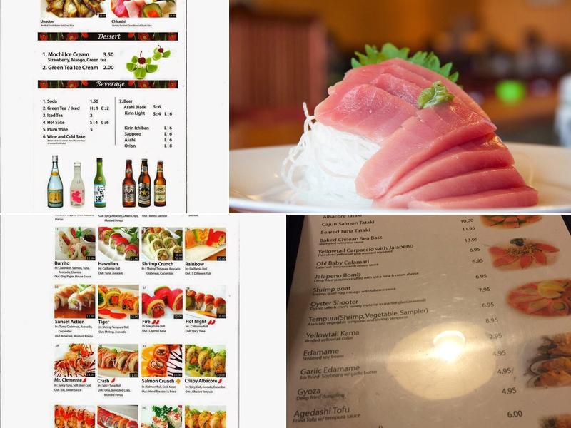 Sake Sushi Menu