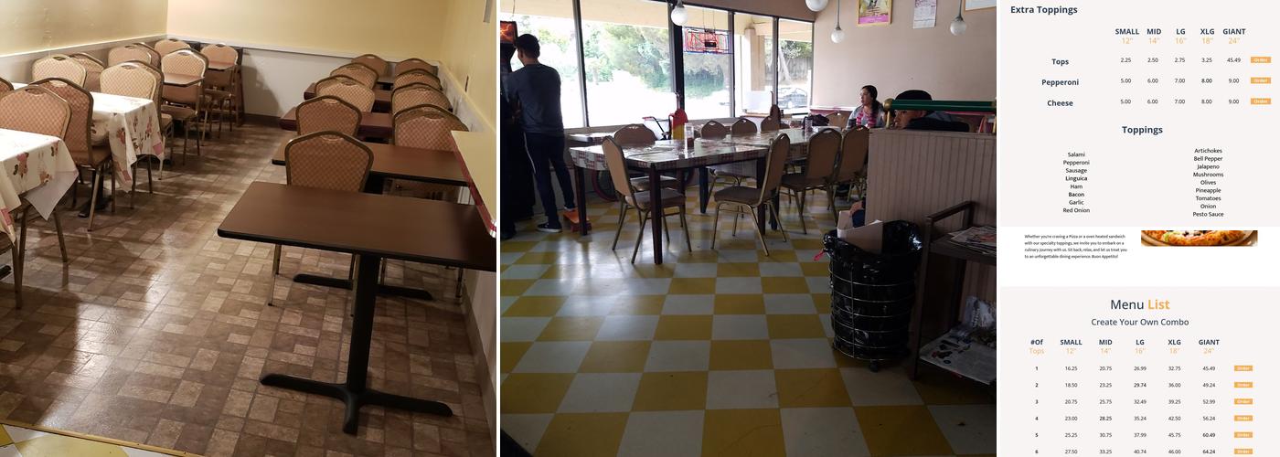 Hugo's Pizzeria Menu