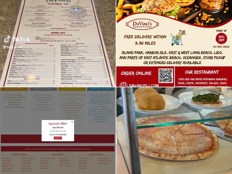 Davinci's Menu