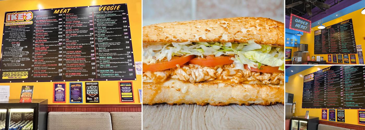 Ike's Love & Sandwiches Menu