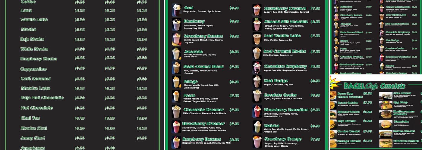 Bagel Café & Bakery Menu