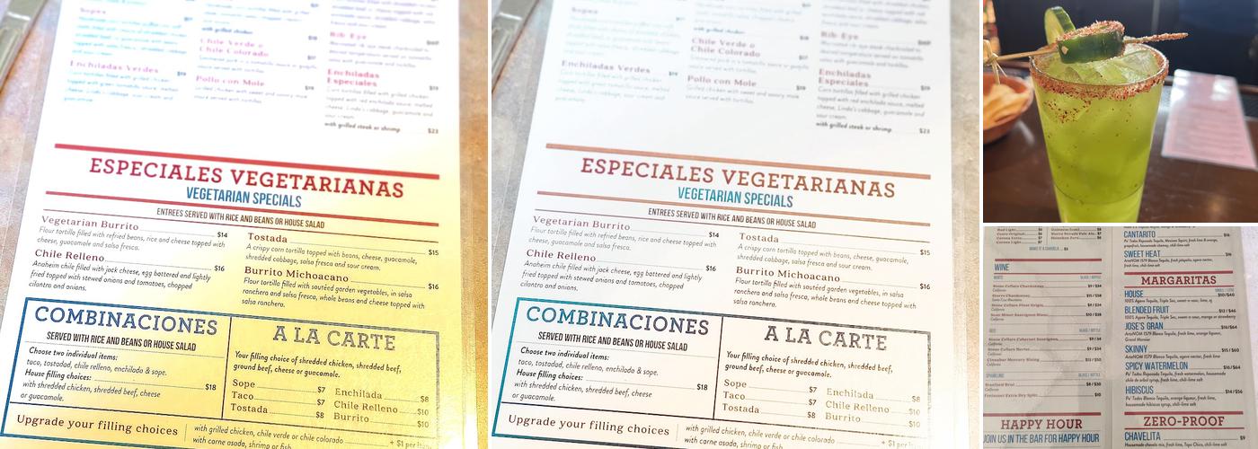Cilantros Menu