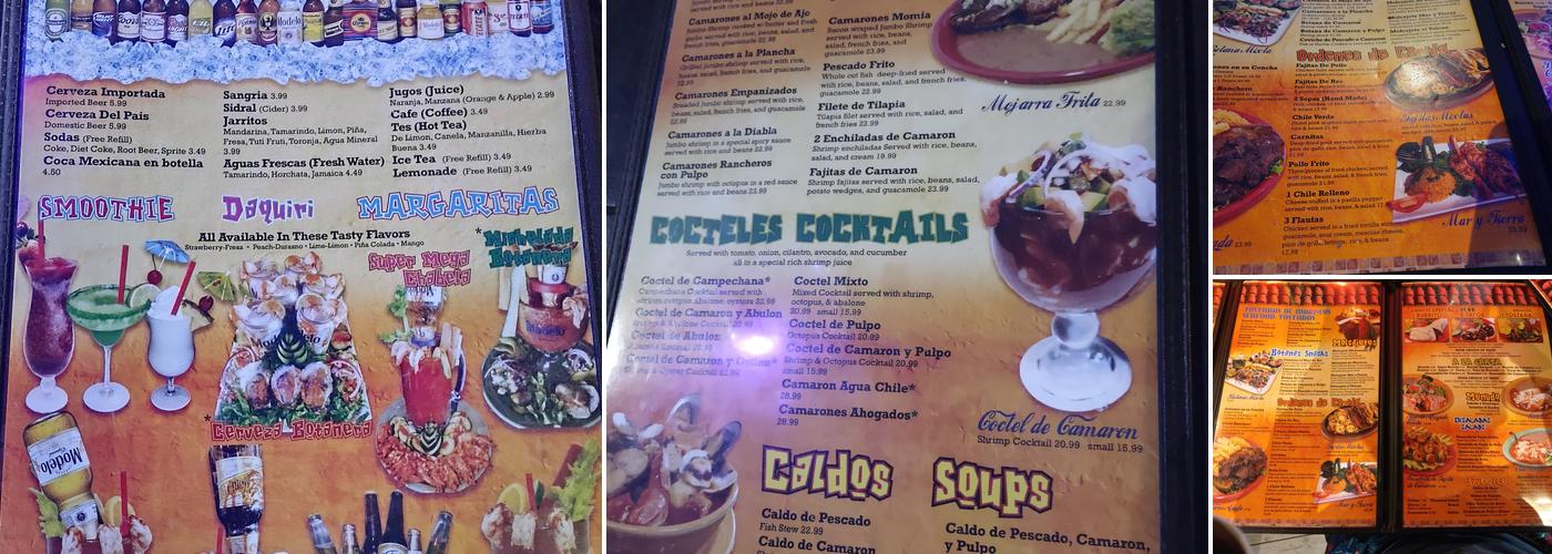 El Michoacano Restaurant Menu