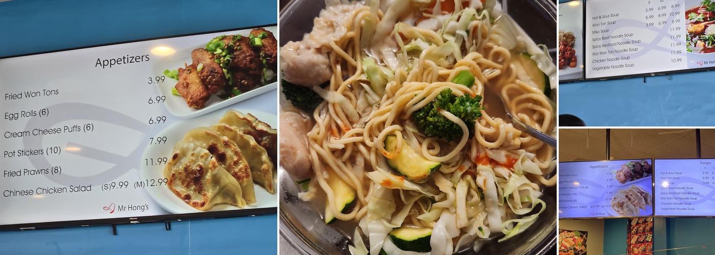 Mr. Hong's Menu