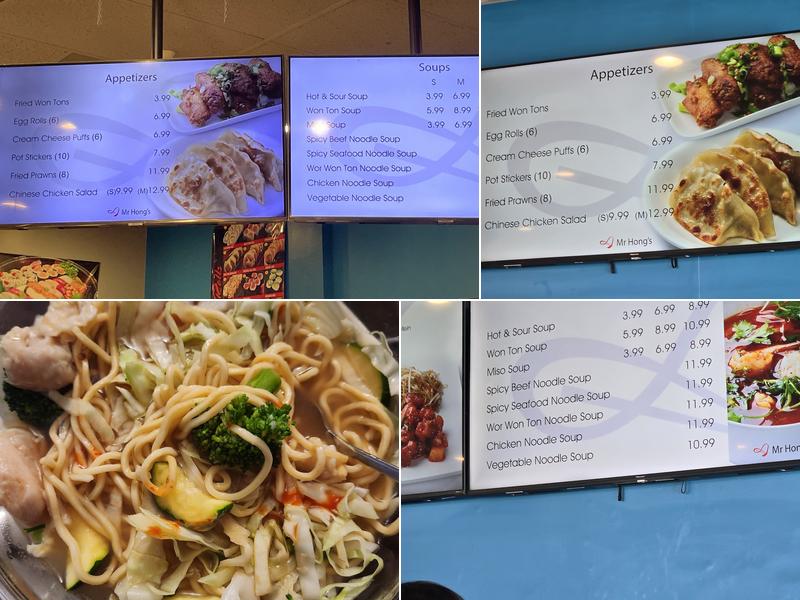 Mr. Hong's Menu