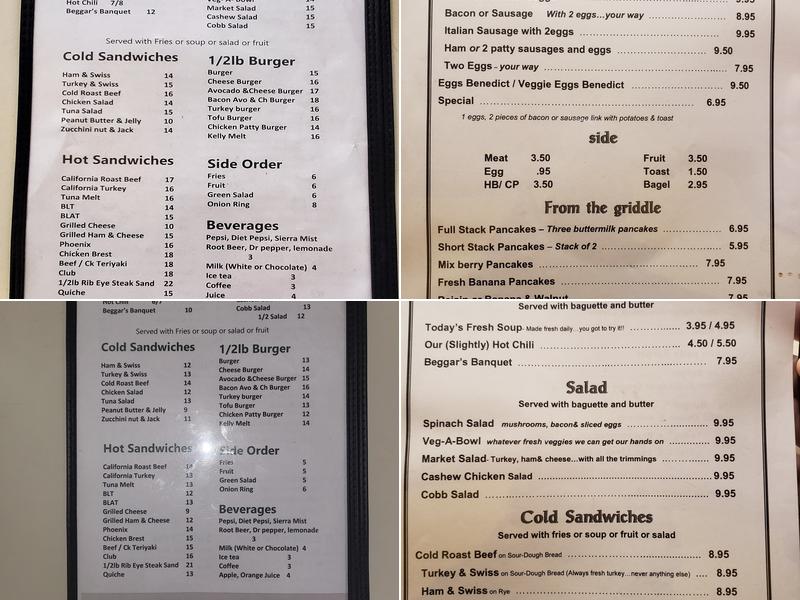 Dudley's Oldtown Menu